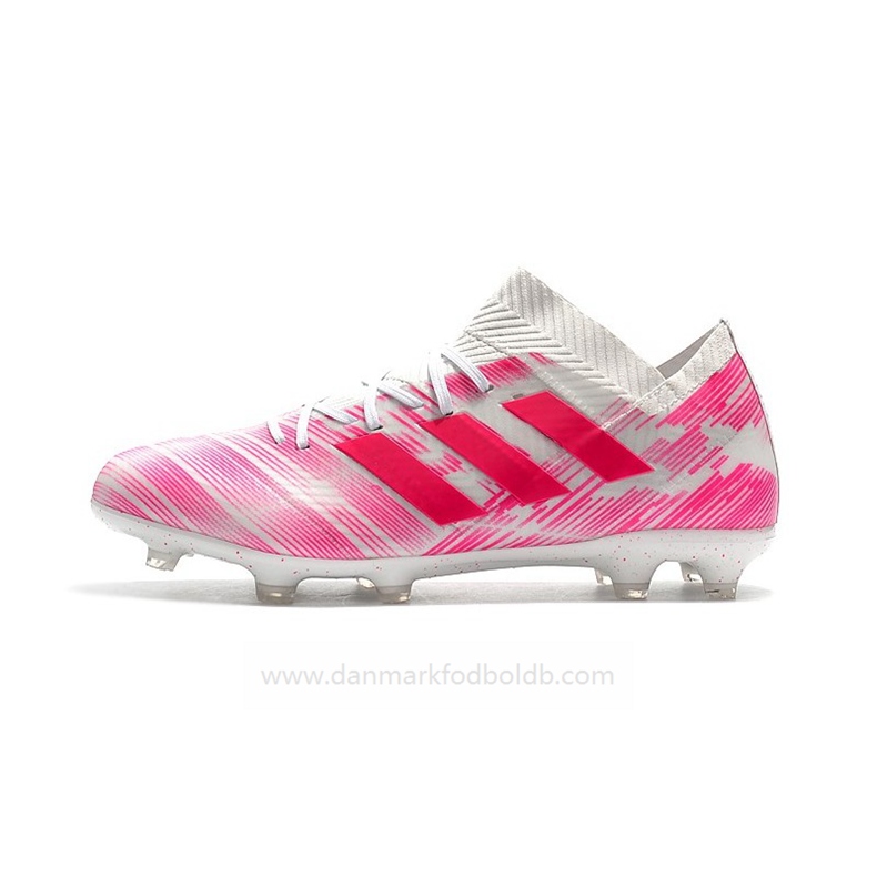 Adidas Nemeziz 18.1 FG Fodboldstøvler Herre – Lyserød Hvide